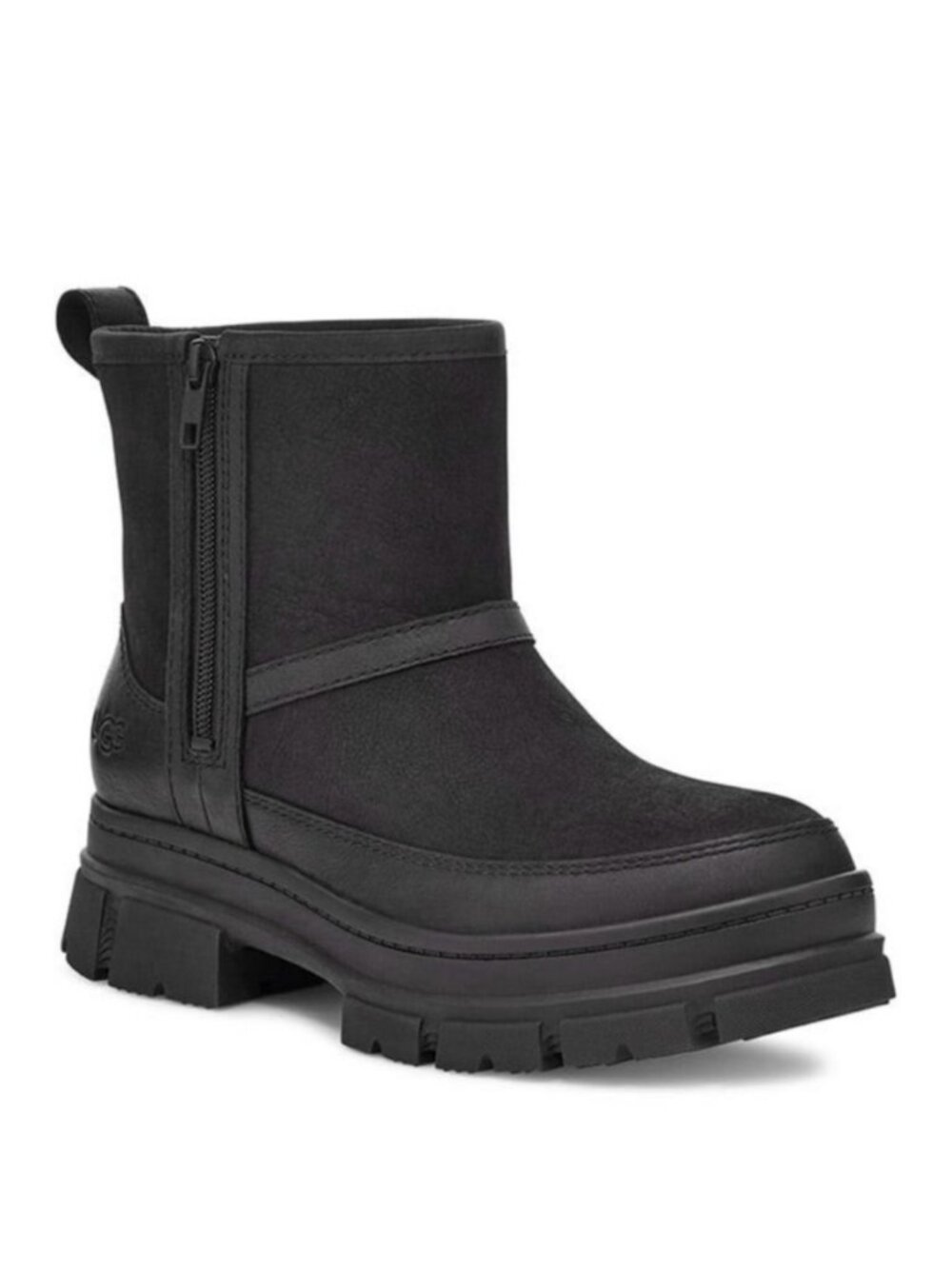 New UGG Women's Ashton Zip Boot Black Sz 10
